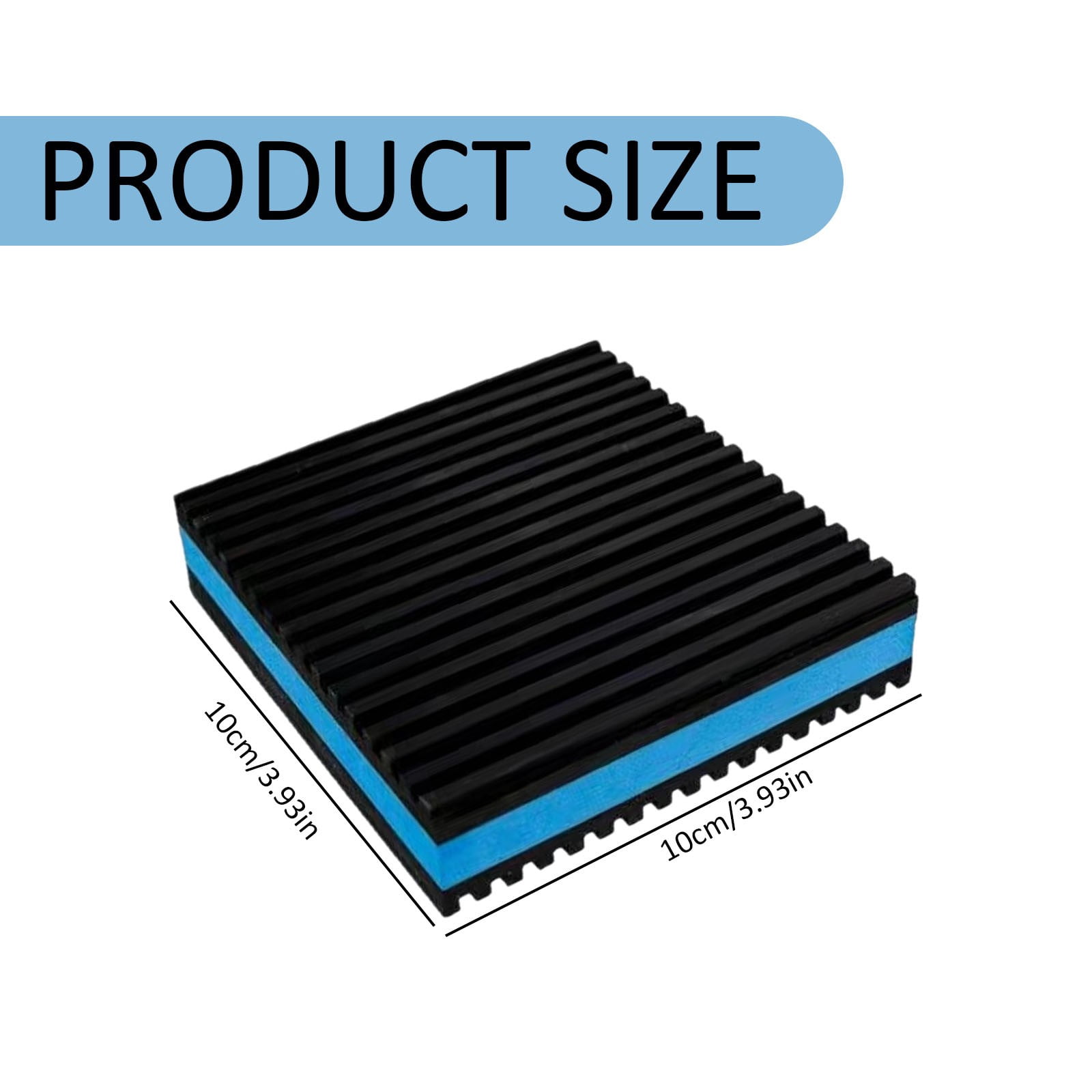 4 Pack Anti Vibration Pads for Washing Machine 4"x4", Sound Isolation Vibrating Pad Ribbed Rubber Damping Mat EVA Center for Air Compressors, Conditioner, Treadmill, HVAC Washer Dryer