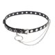 thumbnail image 1 of FELTECHELECTR Cinturón de cuero con ojales, estilo vintage punk, para vaqueros, con hebillas ajustables y cadena., 1 of 3