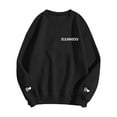 thumbnail image 4 of SOMOWI Chandails à Capuchon et Chandails Mode pour Femmes, Imprimé Mode, Coupe Ample, Col Ras du Cou, Chandail à Capuchon Noir Graphique, Hauts d'Automne G, 4 of 4