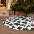thumbnail image 6 of Rateoe Cool Camera Print Christmas Tree Skirt 36" for Xmas Holiday New Year Party Circle Tree Mat Ornaments Decoration, 6 of 7