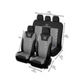 thumbnail image 5 of Car Seat Covers Full Set Universal 5 Seats 9 Piece Set Embroidered Car Seat Cover Set Memory Foam Cushion, 5 of 8
