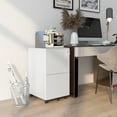 thumbnail image 2 of Vinsetto Steel File Cabinet with Lock Hanging Bar for Letter A4 Legal Size, 2 of 10