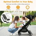 thumbnail image 5 of Infans Portable Baby Stroller One-Hand Fold Pushchair W/ Aluminum Frame Black, 5 of 6