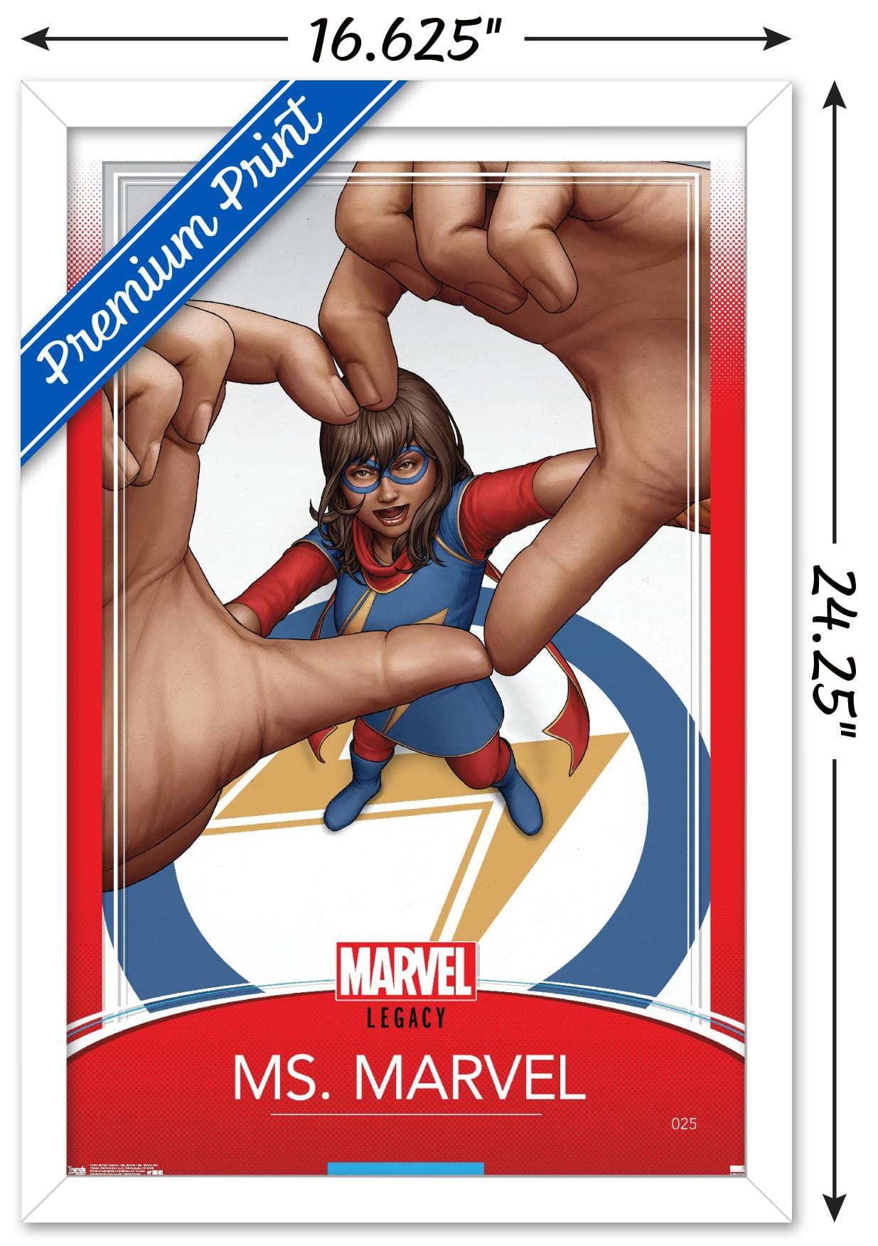 Marvel Comics - Ms. Marvel - Ms. Marvel #25 Wall Poster, 14.725" x 22.375" Framed