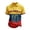 Red, variant on Colombia 2026 Soccer Cup Fan Jersey for Men, Short Sleeve Polo Shirt with Cityscape & Tricolor Graphic, Breathable Mesh Sports Top, 1 PC Blue L