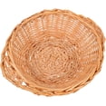 thumbnail image 3 of Raindrops Brown Synthetic Wicker Woven Basket for Home Use Perfect as Fruit Snacks Bread Holder 12.5x8x5 inches, 3 of 8