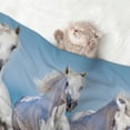 thumbnail image 2 of Yiaed Horses Running Through The Water Print Dog Blankets-Cat Blanket Washable for Couch Protection,Puppy Blanket, Soft Plush Reversible Throw Furniture Protector-Small, 2 of 8