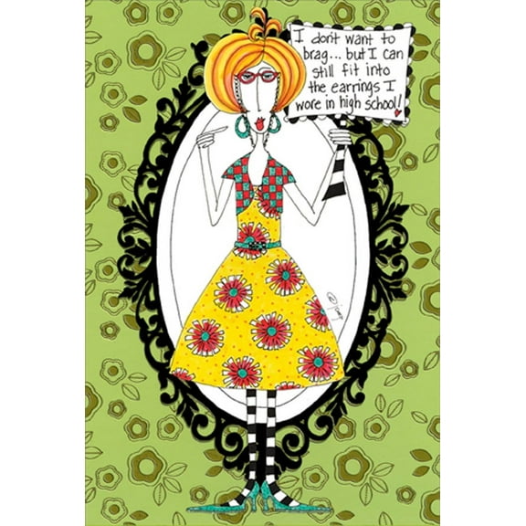 Pictura Don't Want To Brag Dolly Mamas Funny / Humorous Feminine Birthday Card for Her / Woman
