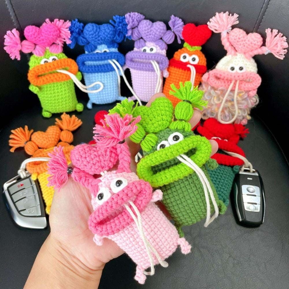 Funny Small Purse Entrance Guard Card Bag Cute Toy Pendant Car Key