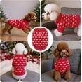 thumbnail image 5 of Dog Sweater, Knitted Heart Pattern Puppy Sweaters for Small Medium Large Dogs, Girl Boy Autumn/Winter High Elasticity Comfortable Pet Clothes, Christmas Holiday New Year Pet Outfit 1Pack, 5 of 6