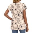 thumbnail image 3 of Fantaslook Womens Tops V Neck Short Sleeve Summer Shirts Babydoll Peplum Tops Tunic Dressy Casual Blouses, 3 of 9