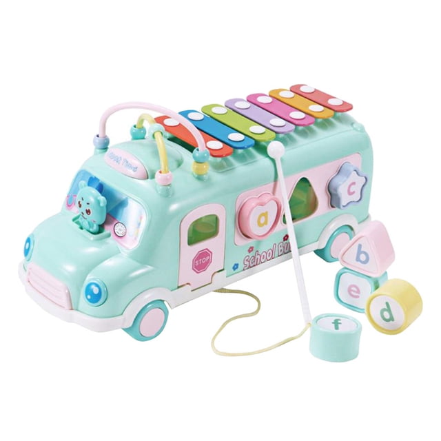 Piano Xilófono 7 Teclas Mini Glockenspiel Instrumento Verde Sunnimix Juguetes musicales para niños