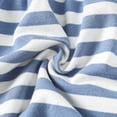 thumbnail image 6 of 9 Months Baby Girls Clothes 12 Months Girls 2PCS Outfits Set Crew Neckline Infant Girls Short Sleeve Stripe Top Pants Set Blue, 6 of 6