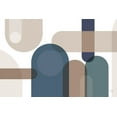 thumbnail image 2 of PELA 24x17 Black Ornate Wood Framed with Double Matting Museum Art Print Titled - Metro  67 blue, 2 of 4