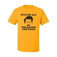 thumbnail image 2 of Parks and Recreations Give Me All The Bacon and Eggs Pop Men's Graphic T-Shirt, Gold, 4XL, 2 of 3