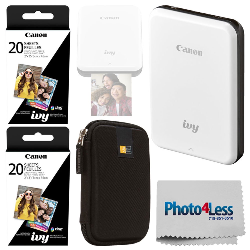 Canon Ivy Mini Mobile Photo Printer (Slate Gray) Zink Zero Ink