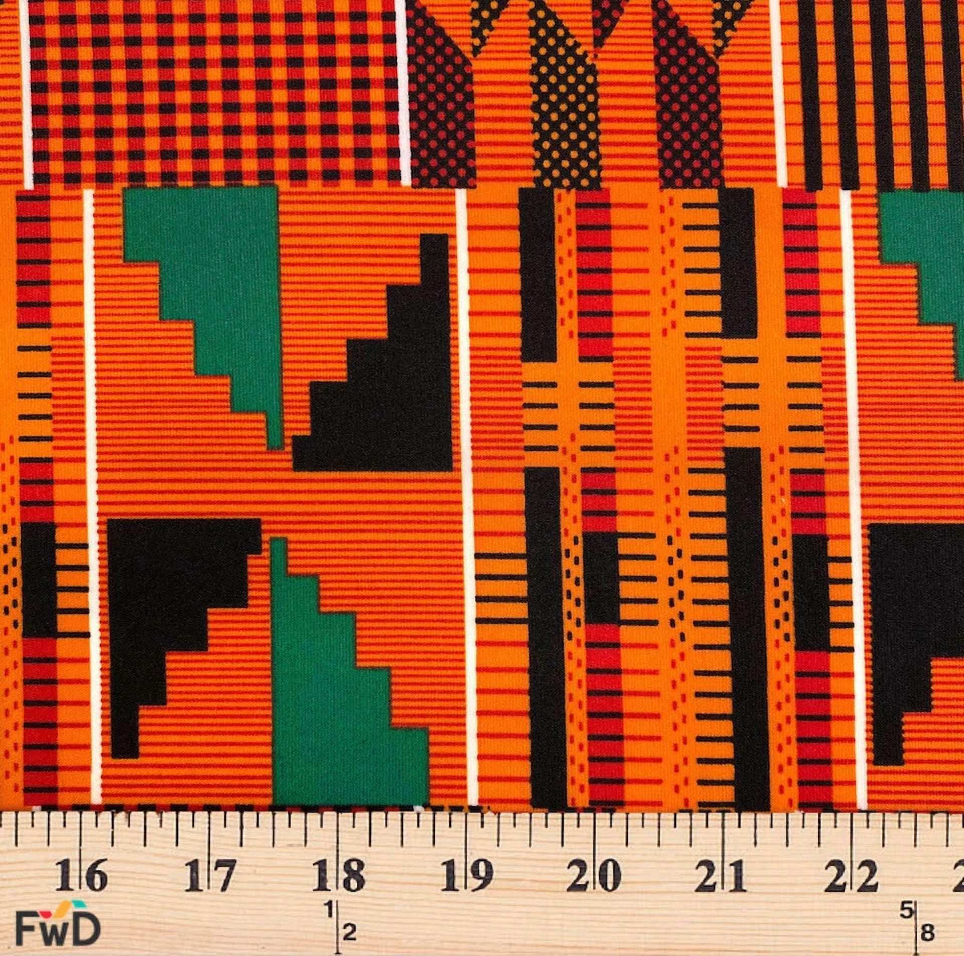 BUTTERFLY- Ity Fabric African Print (3-2) Printed Polyester Knit Jersey Spandex 58"