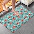 thumbnail image 4 of Pioneer Flower Floral Print Pattern Bathroom Rugs Mat, Non Slip Microfiber Bathroom Rug with Rubber Backing, Soft Mats for Bathroom Floor Tub Shower, 20"x32", 4 of 5