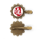 thumbnail image 1 of Buddhist Rojo personaje gráfico creativo Tocado de pieza de pelo de horquilla de flor de metal vintage, 1 of 3