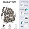 thumbnail image 6 of Pioneer Flower Backpack for School,Cute School Bag,Schoolbag with Adjustable Shoulder Straps & Padded Back,13.4"x11"x4.7", 6 of 6