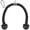 A. 27" Black, variant on Deluxe Tricep Rope Cable Attachment, 27 & 36 inch with 4 Colors, Exercise Machine Attachments Pulley System Gym Pull Down Rope with Carabiner