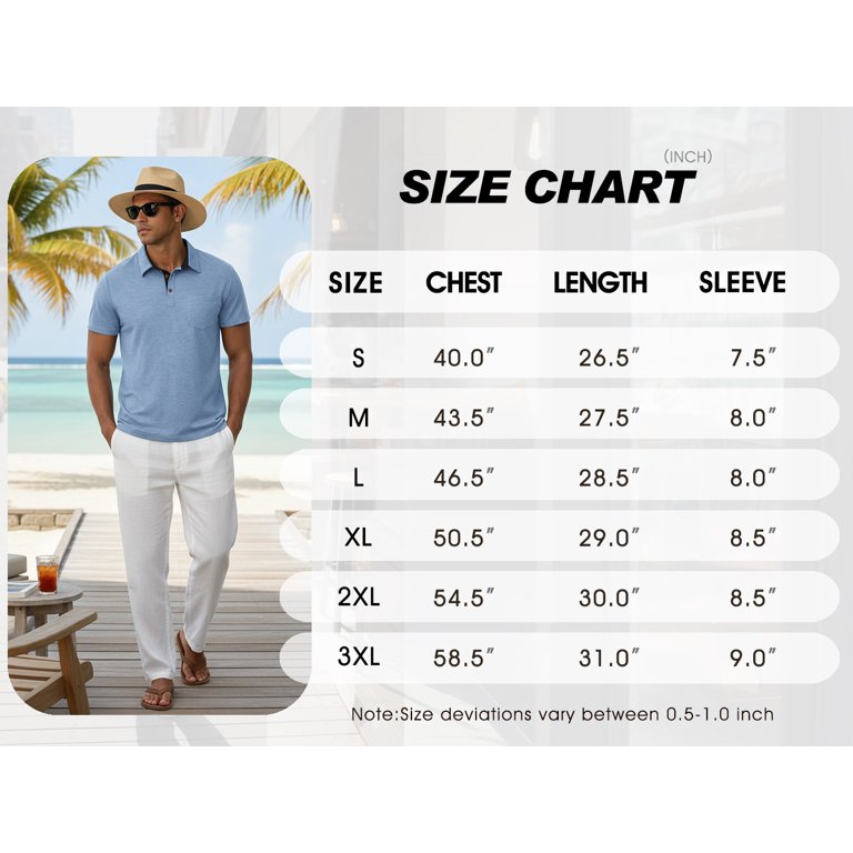 GIRUNS Men's Cotton Polo Shirt photo 7