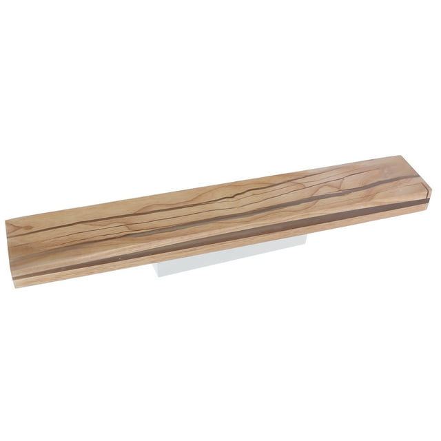 Cergrey Wooden LED Wall Lamp Rotating Bedside Mirror Light Warm White