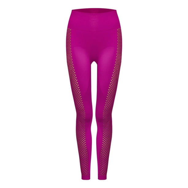TOWED22 Leggings for Women, Black High Waisted Plus Size Yoga Pants for  Workout(Hot Pink,M) 