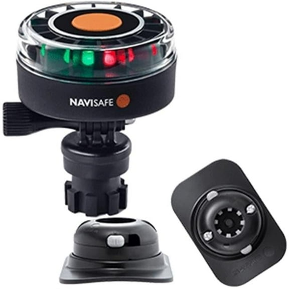 Navisafe 340KIT2 Navilight 2nm Tricolor with Navimount Base & RIB Mount - Black