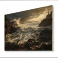 thumbnail image 2 of Designart "Beach Storm Euphony II" Nautical & Beach Print on Natural Pine Wood, 2 of 5