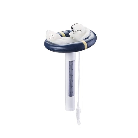 VacFlow Floating Pool Thermometer, Polar Bear with String, for Outdoor/Indoor Pool and Spa