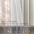 thumbnail image 5 of Nalqet Pinch Pleated Linen Curtains 100% Blackout 72 Inches Long for Living Room Bedroom, Thermal Insulated Room Darkening Window Drapes with Rings Hooks, 2 Panels, Natural, 40"Wx72"L, 5 of 9
