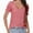 redstripe, variant on Womens Summer Tops Casual Square Neck Short Sleeve T Shirts