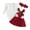 Red, variant on Autumn Infant Baby Girls Christmas Outfits 3M 6M 12M 18M Long Sleeve Romper Deer Suspender Skirt Headband Set Fall Clothes
