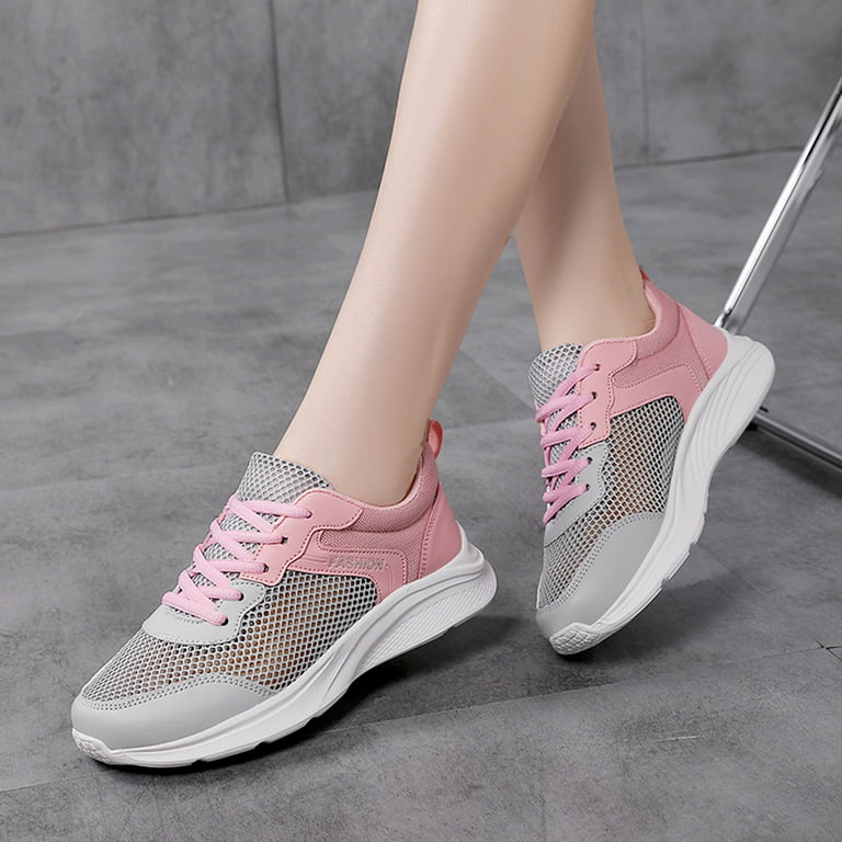 SZXZYGS Womens Casual Shoes Women's Lace up Comfortable Shoes Outdoor Mesh  Shoes Runing Fashion Sports Breathable Sneakers