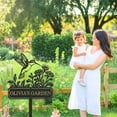 thumbnail image 3 of KAINSY Personalized Garden Metal Sign, Custom Garden Stake, Hummingbird Yard Stake, Customized Name Sign for Outdoor, Outdoor Gardening Decor Gifts for Gardeners(10inches), 3 of 9