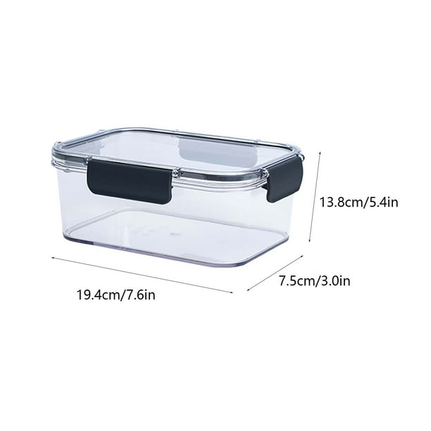 Caja de almacenamiento para refrigerador, grande, mediana y pequeña con tapa, caja transparente para guardar alimentos frescos, fiambrera para frutas y verduras Wmkox8yii hjk6053
