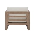 thumbnail image 5 of Afuera Living Modern Wood Outdoor Chair with Cushions in Natural, 5 of 13