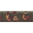 thumbnail image 2 of Oeufs de Voiture de Coq Papier Peint Cottage Bordure Design Rétro, Rouleau 15' x 8'', 2 of 3