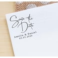 thumbnail image 3 of Printtoo Personalized&nbsp;Round Black Self Inking Save The Date Stamp Custom Wedding Heavy Duty Rubber Stamper-45 mm, 3 of 6