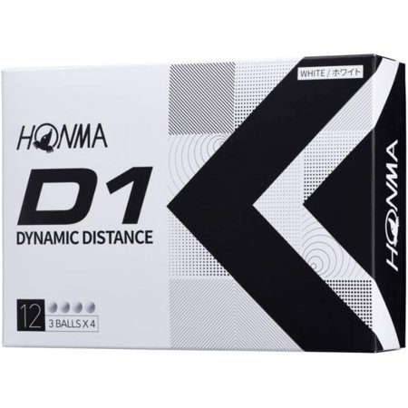Honma Golf Balls D1 D-1 BT2201 Bulk Purchase 2 Piece Soft Ionomer Flying Distance Golf Balls 3 Dozen 36 Balls Cospa Honma HONM/BT2201/White