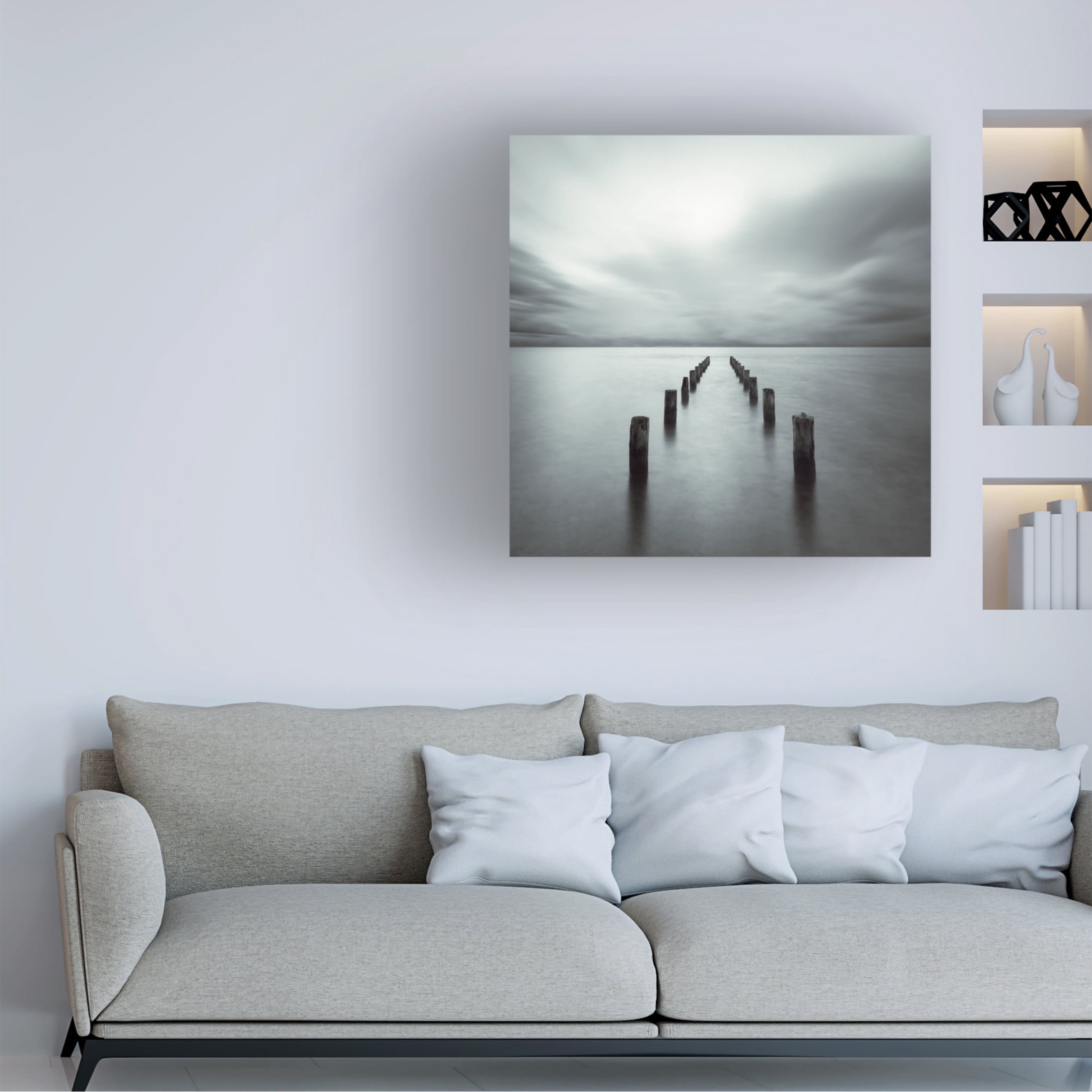 Canvas Wall Art - Alexej Schulz 'Disappeared' Wall Art for Living Room, Bedroom, or Office D?cor by Trademark Fine Art - 14 x 14 Inches