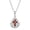 Red, variant on 1928 Jewelry Siam Red Crystal Cross Fan Filigree Teardrop Pendant Necklace For Women 16" + 3" Extender