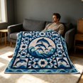 thumbnail image 3 of Cozy Soft Throw Blanket for Living Room and Bedtime Use with Unique Patterns Plush Warm Couch Blanket Home Decor for All Seasons, 3 of 4