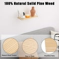 thumbnail image 2 of Floating Shelves for Projector 15.75 * 6 Inch 1 Set Wooden Shelf for Wall No Drill Wall Mounted Under TV Shelf for Storage Hanging Shelf for Bathroom Living Room Bedroom Kitchen (Black), 2 of 8