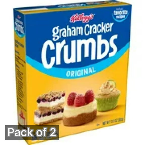 Keebler Kellogg's Graham Cracker Original Crumbs 13.5 oz (Pack of 2)
