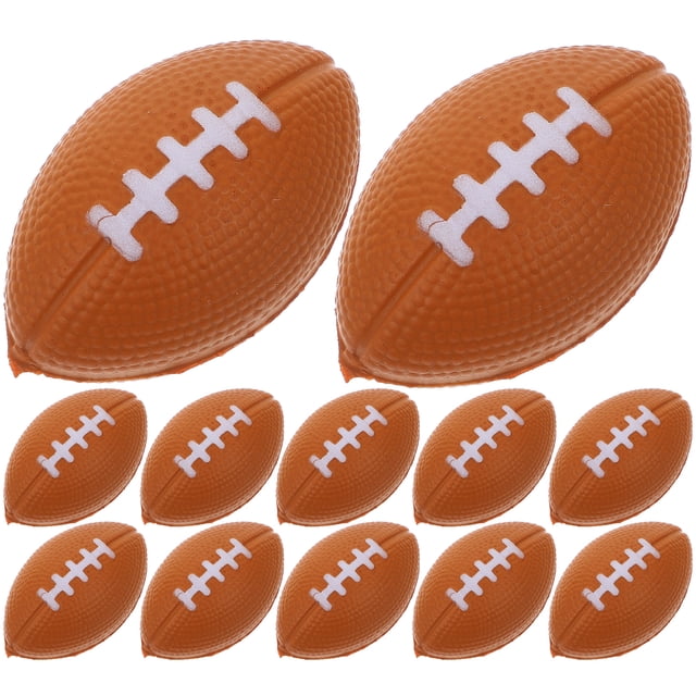 40 mini juguetes de rugby de espuma para apretar, juguetes antiestrés, pelotas deportivas.