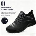 thumbnail image 3 of CHICVOMEY Comfortable Sneakers for Men Lightweight Mesh Running Shoes Stylish Cushioned Walking Shoes Suitable for Hiking Travel and Daily Wear, 3 of 8