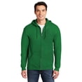 thumbnail image 2 of Gildan Men's Full-Zip Hooded Sweatshirt, Heavy Blend Fleece Pullover Irish Green Color Pockets Sweater, Size L Pack of 2, 2 of 5