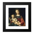 thumbnail image 2 of Bernardino Luini 12x13 Black Modern Framed Museum Art Print Titled - The Madonna of the Carnation (C. 1515), 2 of 5